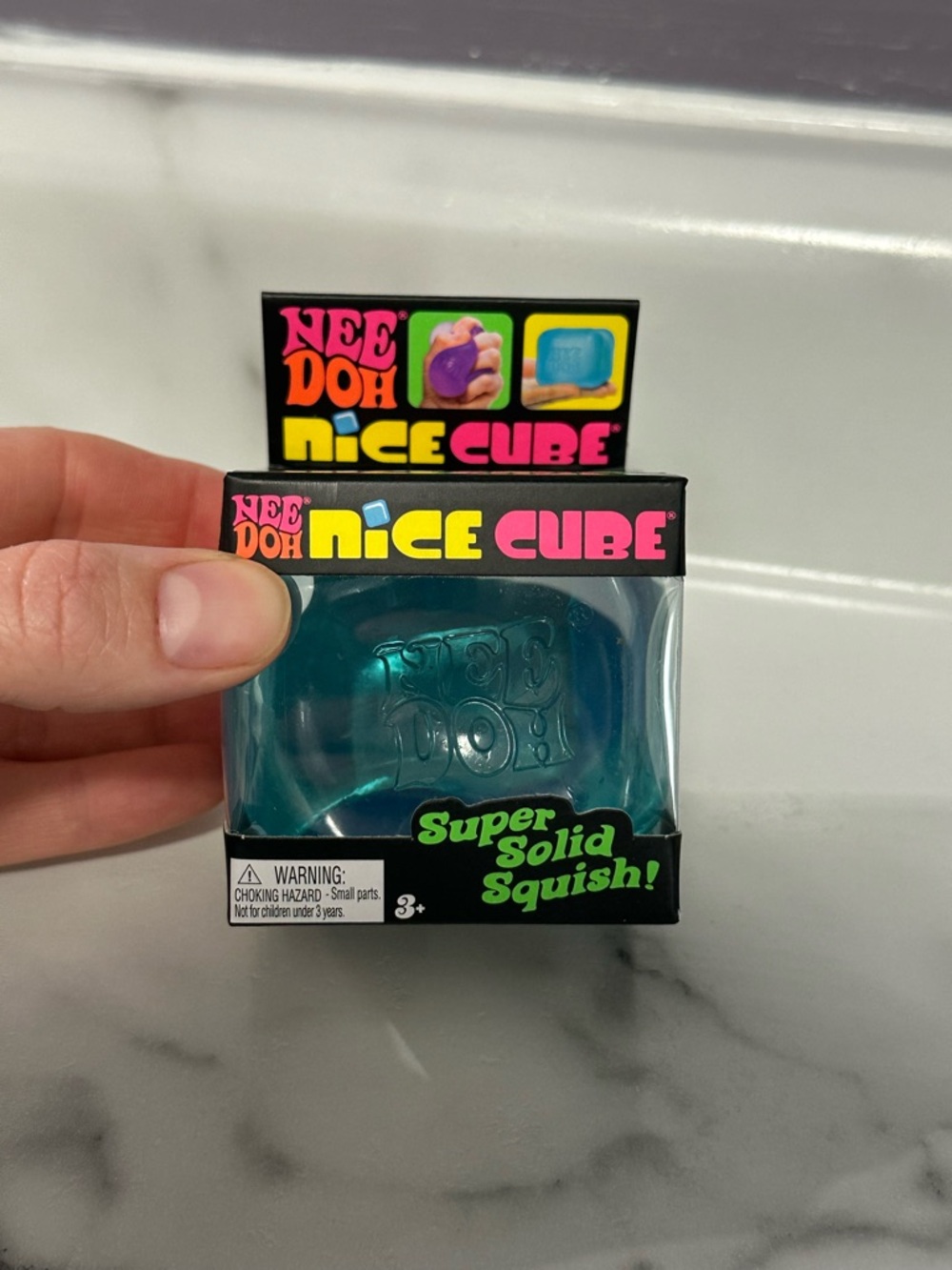 🌲NeeDoh Nice Cube Blue Super Solid Squish
